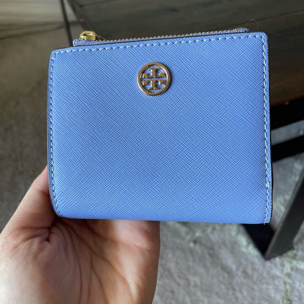 Tory Burch Periwinkle Folding Wallet